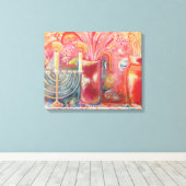 Blossom 2 canvas afdruk (Insitu (Houten vloer))