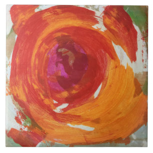 Blossom 6 x 6 keramische tapijten tegeltje