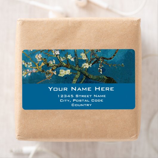 Blossom Almond Tree, Vincent van Gogh. Etiket (Insitu)