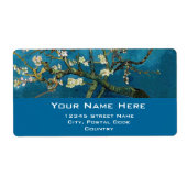 Blossom Almond Tree, Vincent van Gogh. Etiket (Voorkant)