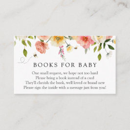 Blossom and Honey Books for Baby insert card Informatiekaartje