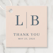 Blossom and Vow Wedding Bedankjes Labels (Voorkant)