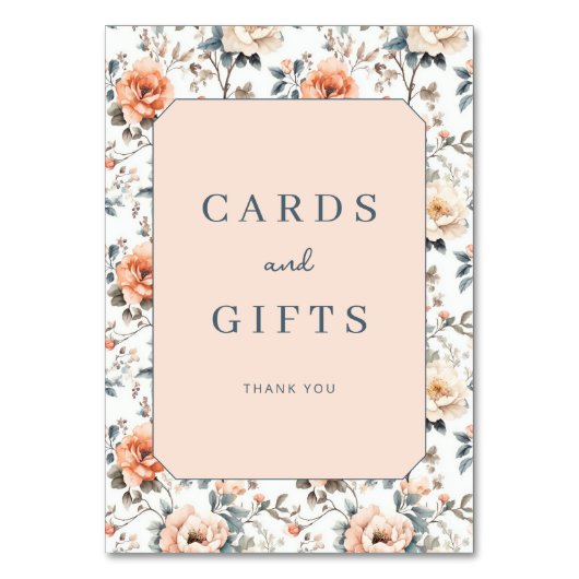 Blossom and Vow Wedding Kaart (Voorkant)