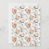 Blossom and Vow Wedding Kaart (Achterkant)