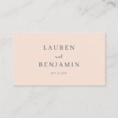 Blossom and Vow Wedding Plaatskaartje (Achterkant)