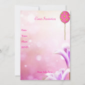 Blossom-ballonnen en Labrador Puppy Event Kaart (Achterkant)