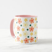 Blossom Beauty Floral Coffee Mok - Sip in Elegance (Voorkant links)