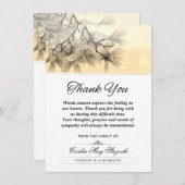 Blossom bedankt sympathie begrafenisexpressie (Voorkant / Achterkant)