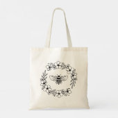 Blossom Bee Wreath Tote Bag (Achterkant)