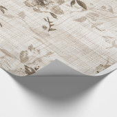 Blossom Beige Gift Wrap Cadeaupapier (Hoek)