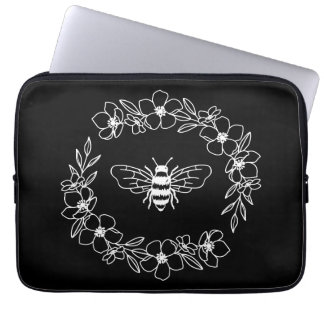 Blossom bij een witte laptophoes laptop sleeve