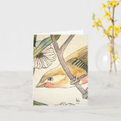 Blossom Bird No. 2 kaart (Gele Bloem)