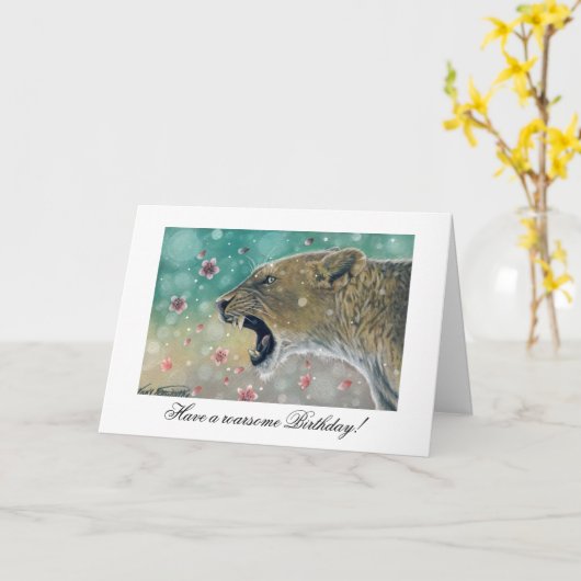 Blossom Birthday Card Kaart (Gele Bloem)