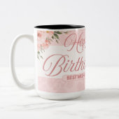 Blossom Birthday Tweekleurige Koffiemok (Links)