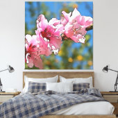 Blossom Black Outline Art sluiten Canvas Afdruk (Insitu (Slaapkamer))