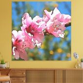 Blossom Black Outline Art sluiten Canvas Afdruk (Insitu (Woonkamer))