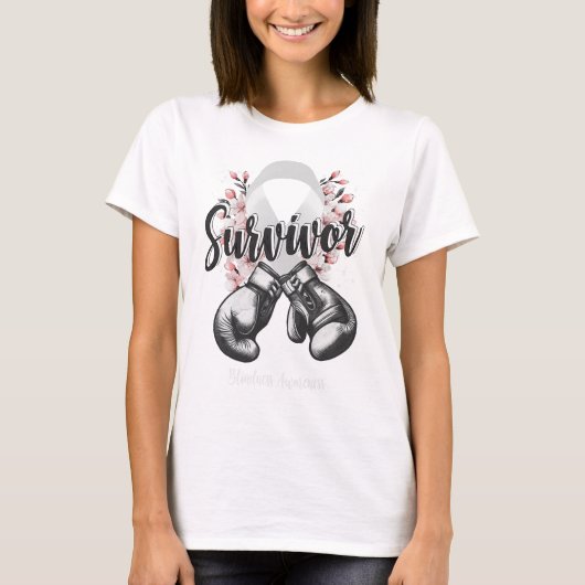 Blossom Blindness Warrior Survivor T-shirt (Voorkant)