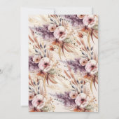 Blossom Bliss Baby shower Uitnodiging (Achterkant)