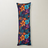 Blossom Bliss: Een bloemenparadijs Lichaamskussen (Achterkant (Verticaal))