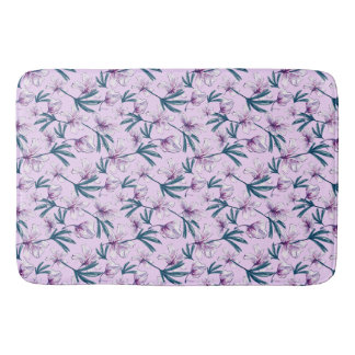 Blossom Bliss op Zacht Paarse Badmat