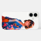 Blossom Blue iPhone 16 Hoesje (Achterkant (horizontaal))