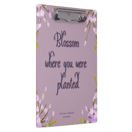 Blossom Blumen Mel Mae Schmidt Stationery Klembord (Rechts)