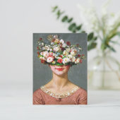 "Blossom Bonnet" Helen - Kunst & Bloemen Maatschap Briefkaart (Staand voorkant)