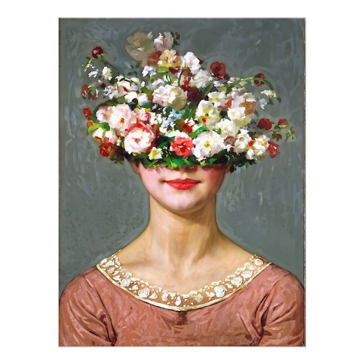 "Blossom Bonnet" Helen - Kunst & Bloemen Maatschap Foto Afdruk (Voorkant)