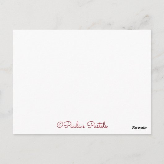 Blossom Border~Hoping in Jehovah~2018 Spaans Briefkaart (Achterkant)