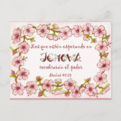 Blossom Border~Hoping in Jehovah~2018 Spaans Briefkaart (Voorkant)