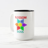 Blossom BossTwo-Tone Mok, 15 oz Tweekleurige Koffiemok (Voorkant links)