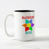 Blossom BossTwo-Tone Mok, 15 oz Tweekleurige Koffiemok (Links)