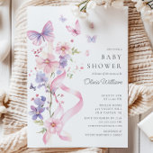 Blossom & Bow Butterfly Baby shower Kaart