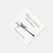 Blossom Branch en Nest Baby shower servetten (Hoek)