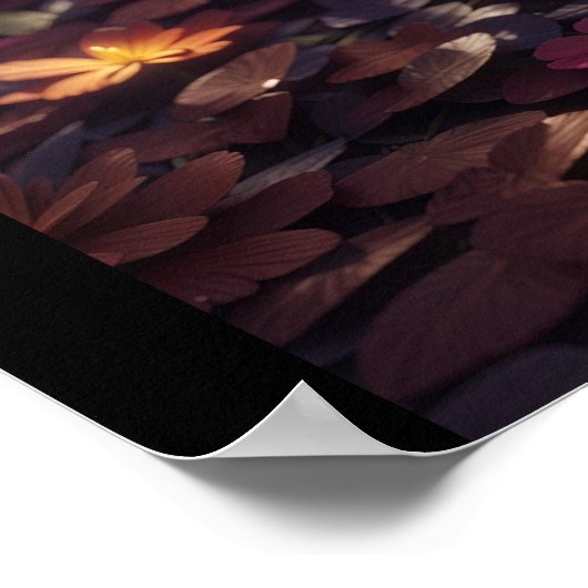 "Blossom Brilliance Rainbow Flower Poster" Poster (Hoek)