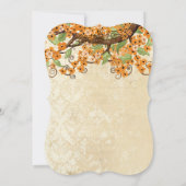 Blossom bruiloft van het landelijke kerriekkerriek kaart (Achterkant)