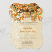 Blossom bruiloft van het landelijke kerriekkerriek kaart (Voorkant / Achterkant)