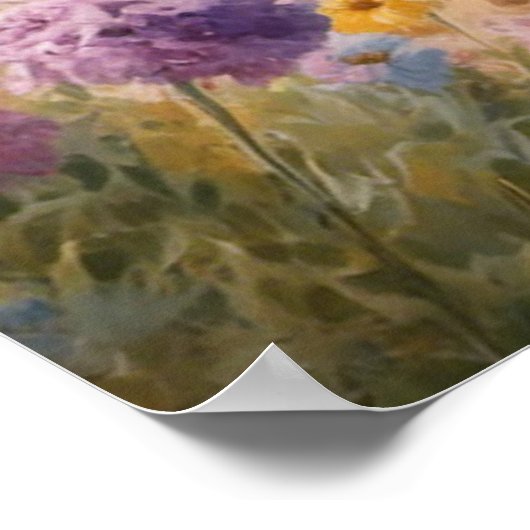 Blossom Buddy: Het bloemparadijs van A Goldendoodl Poster (Hoek)