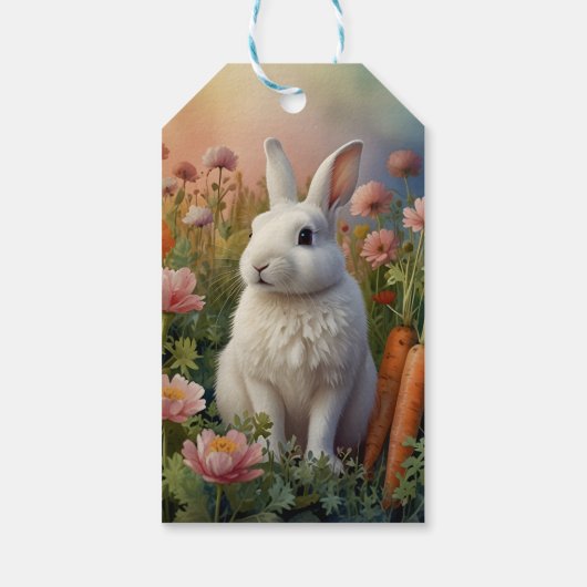 Blossom Bunny & Carrot Patch  Cadeaulabel (Achterkant)