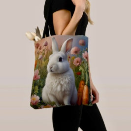 Blossom Bunny & Carrot Patch Canvas tas