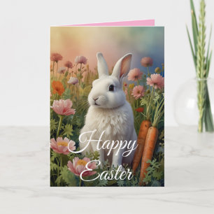 Blossom Bunny & Carrot Patch Feestdagen Kaart
