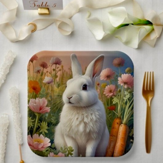 Blossom Bunny & Carrot Patch Papieren Bord
