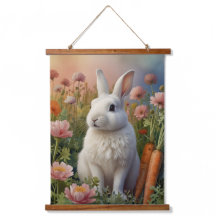 Blossom Bunny & Carrot Patch Tapestry