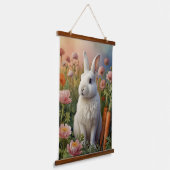 Blossom Bunny & Carrot Patch Tapestry Hangend Wandkleed (Gebogen)
