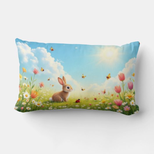 Blossom Bunny Pillow Kussen (Achterkant)