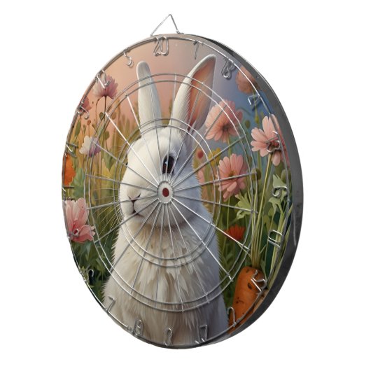 Blossom Bunny & Wortel Patch Dart Board Dartbord (Voorkant Rechts)