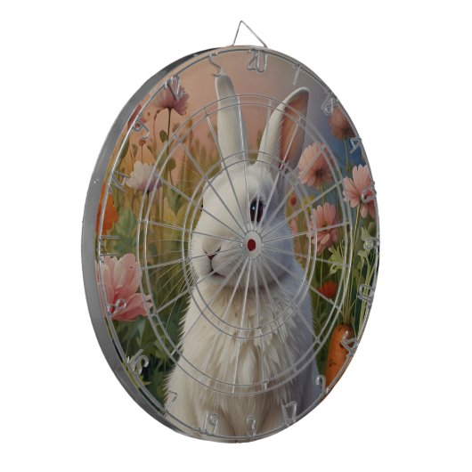 Blossom Bunny & Wortel Patch Dart Board Dartbord (Voorkant Links)