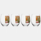 Blossom Bunny & Wortel Patch Drinkware Set Wijnglas Zonder Voet (Rechts)