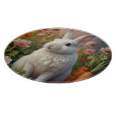 Blossom Bunny & Wortel Patch Glas Snijplank (Hoek)