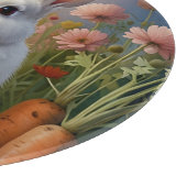 Blossom Bunny & Wortel Patch Glas Snijplank (Hoek)